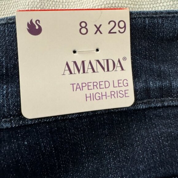 NWT- Gloria Vanderbilt Tapered Leg High Rise 8S x 29 - Picture 5 of 5